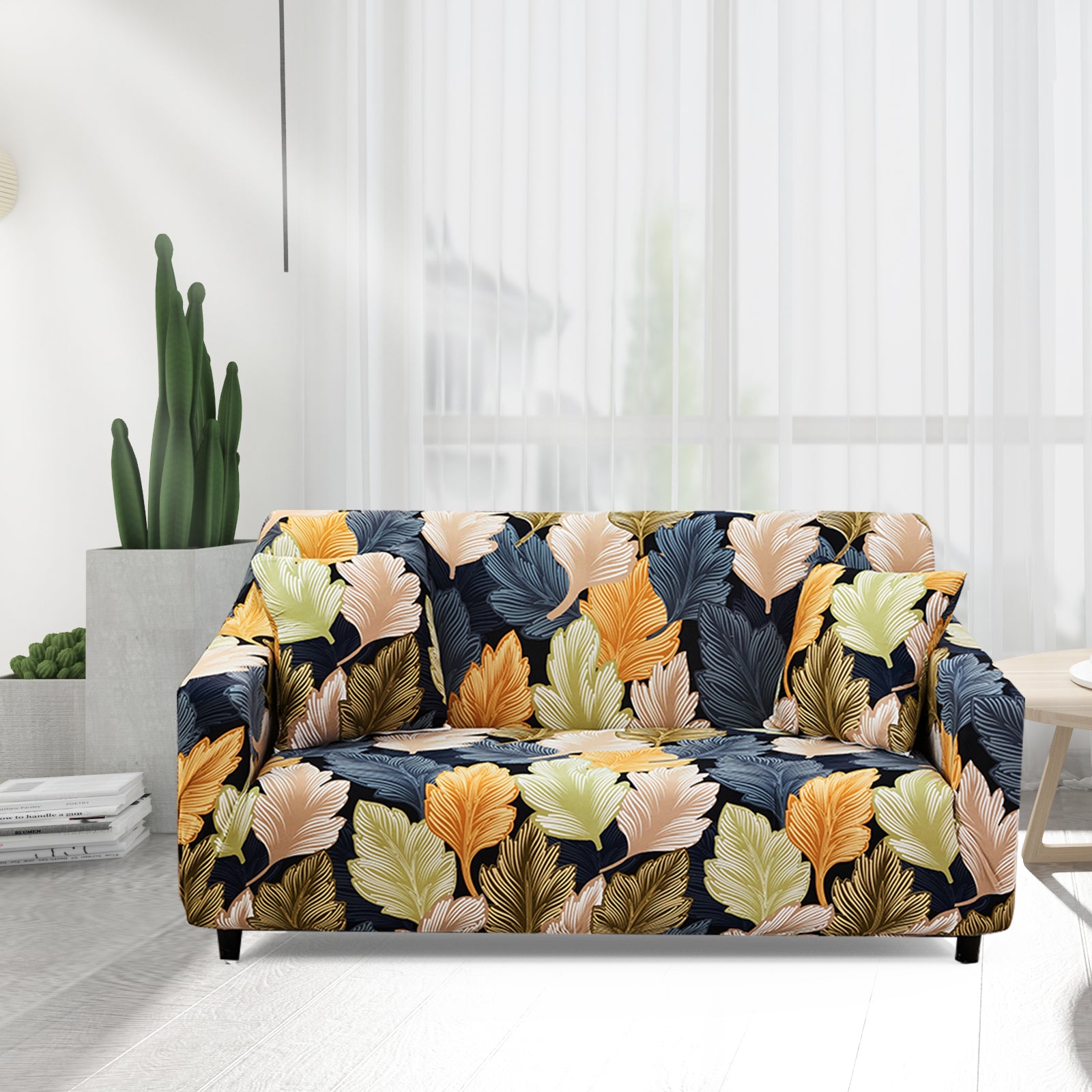 Stretch Sofa Cover (Fallen Leaves)
