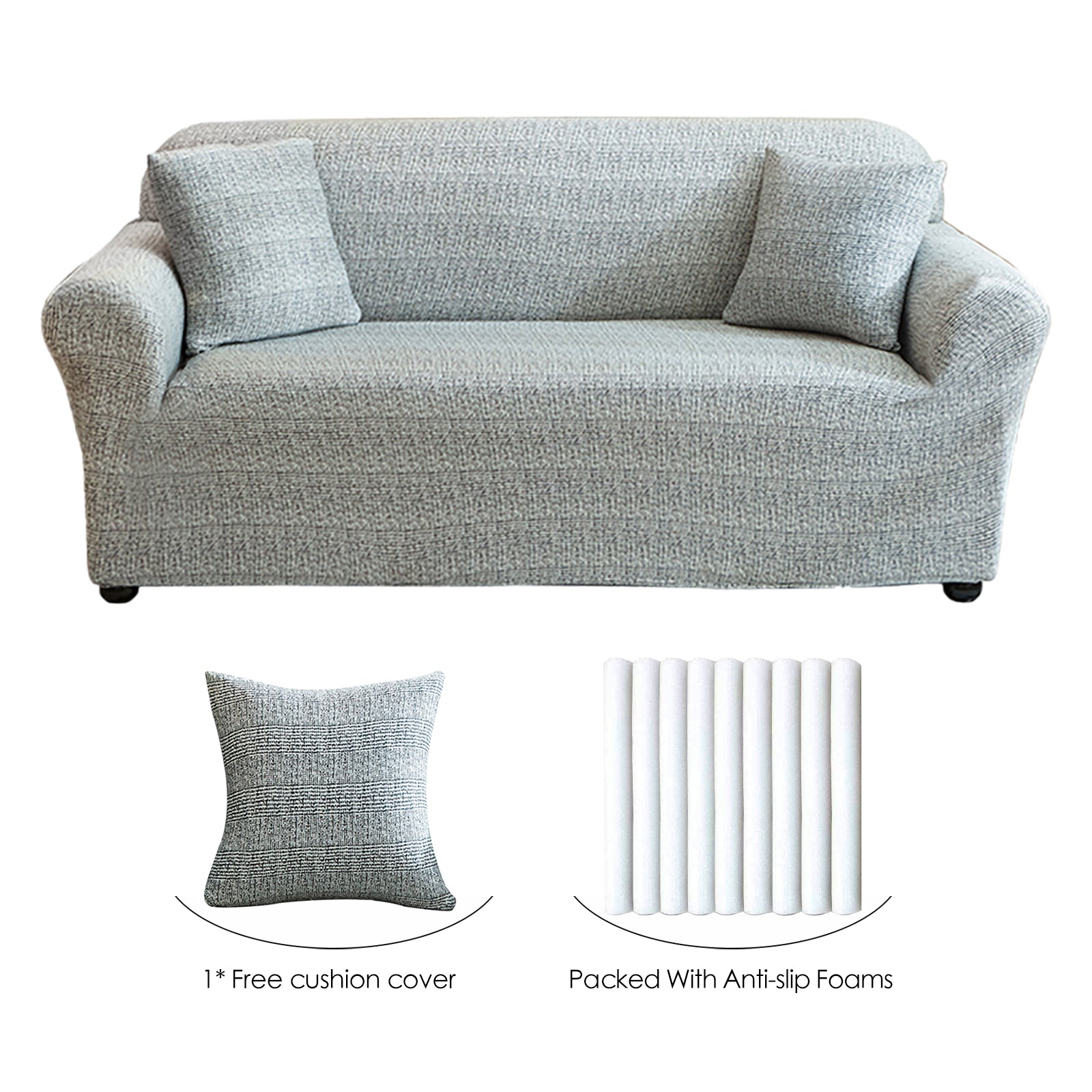 Stretch Sofa Cover (Fashion Gray)