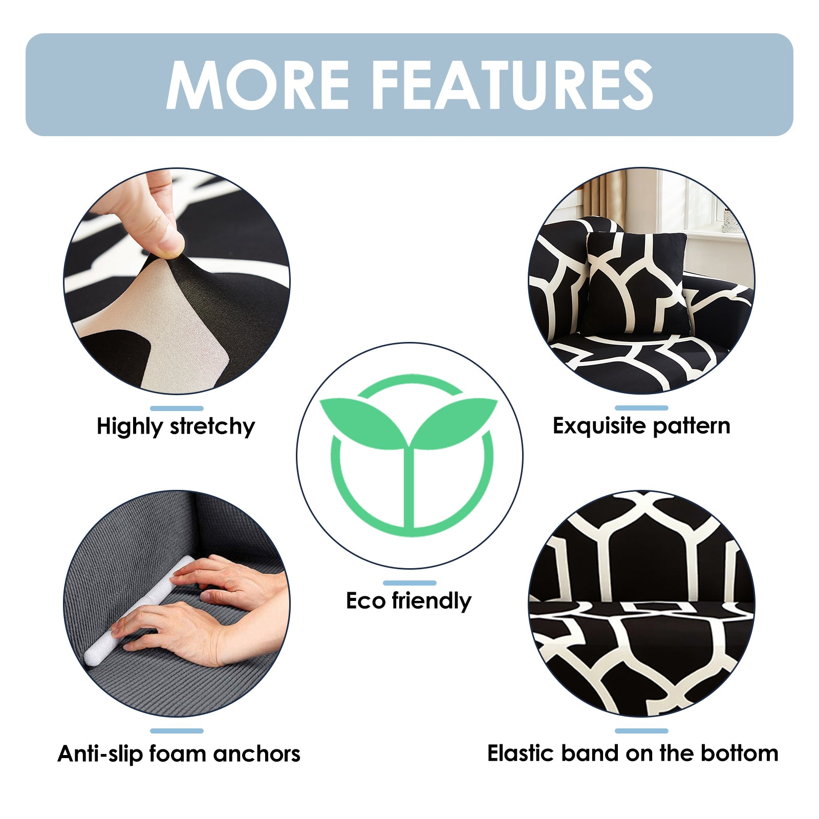 Stretch Sofa Cover (Pattern-TS57)