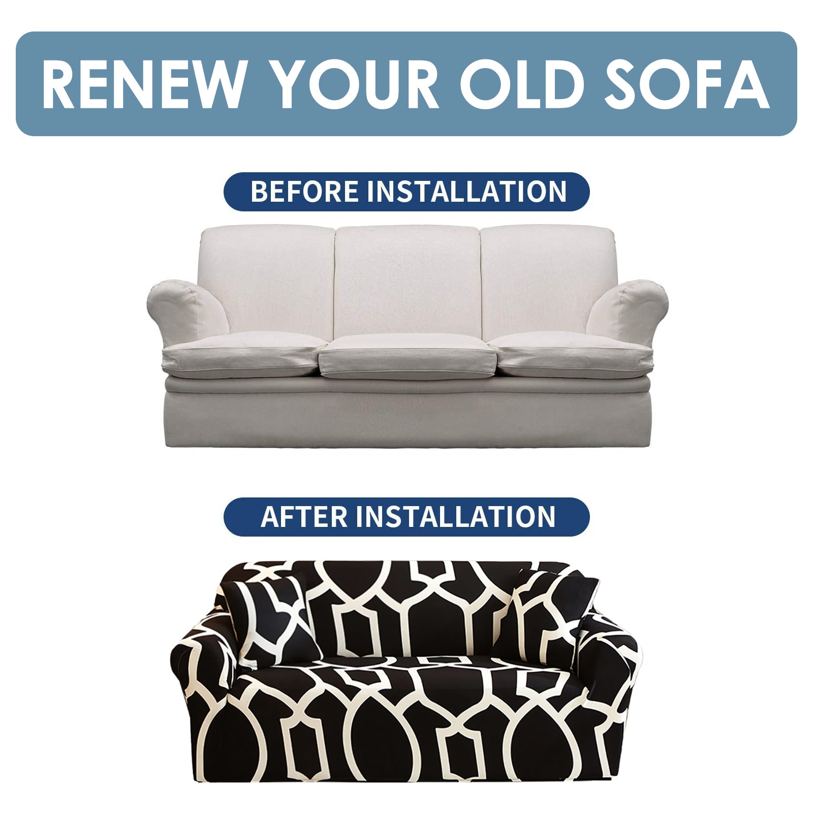 Stretch Sofa Cover (Pattern-TS57)