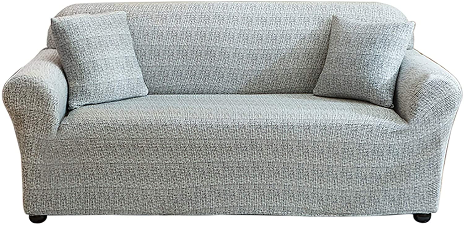 Stretch Sofa Cover Printed Couch Covers for 1 Cushion Couch Slipcovers for Sofas Loveseat Armchair Universal Elastic Furniture Protector with One Free Pillowcase