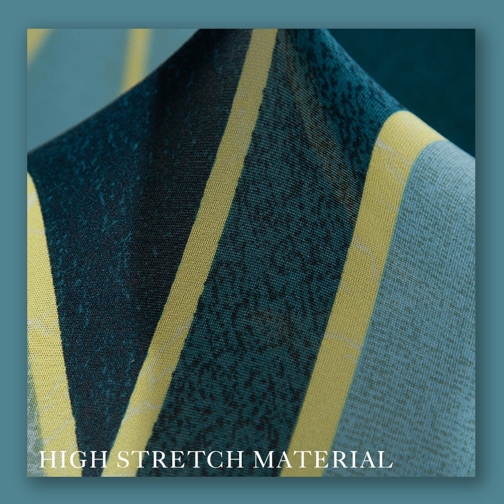 Stretch Sofa Cover (Blue Green Geometry)