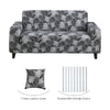 Stretch Sofa Cover (Gray Palm Leaf)