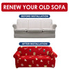 Stretch Sofa Cover (Christmas Red)