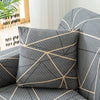 Stretch Sofa Cover (Gray&Lines)