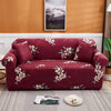 Stretch Sofa Cover (Red Bouquet)