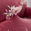 Stretch Sofa Cover (Red Bouquet)