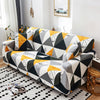 Stretch Sofa Cover (Black Grey Geometry)