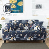 Stretch Sofa Cover (Black Flower)