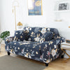 Stretch Sofa Cover (Black Flower)