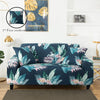 Stretch Sofa Cover (Navy Green Flower)