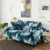 Stretch Sofa Cover (Navy Green Flower)